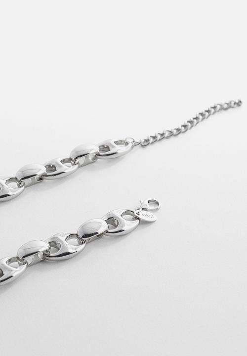 MANGO - Necklace fabian - silver