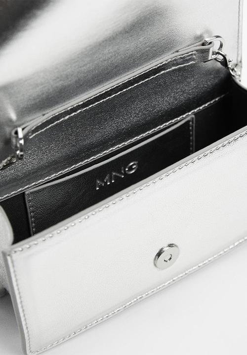 MANGO - Eric crossbody bag - silver