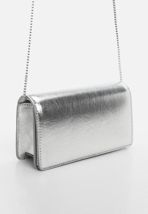 MANGO - Eric crossbody bag - silver