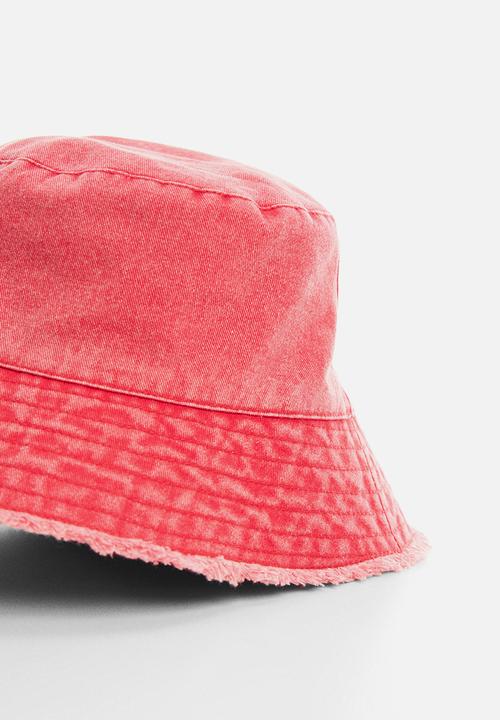 MANGO - Hat jean - red