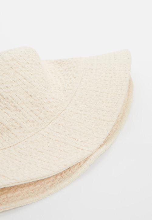 MANGO - Hat textu - light beige