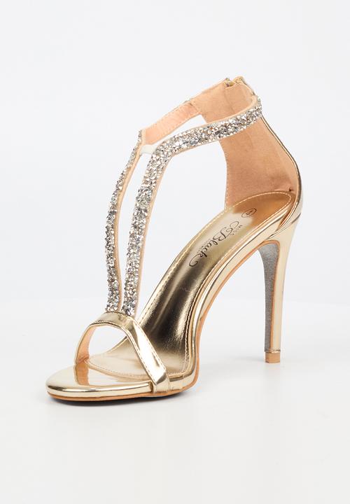 Miss Black - Jazz 18 stiletto - gold