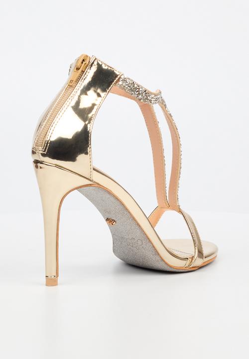 Miss Black - Jazz 18 stiletto - gold