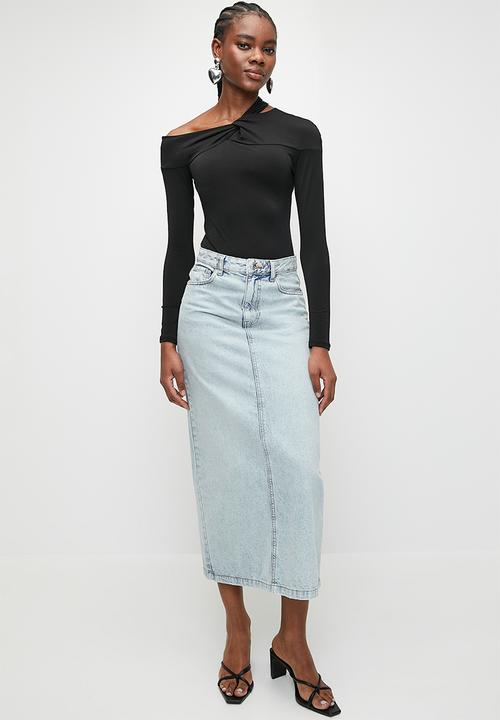 Superbalist - Asymmetrical bodysuit - black