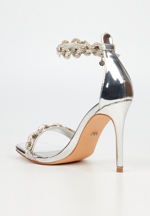 Miss Black - Snazz 6 stiletto - silver