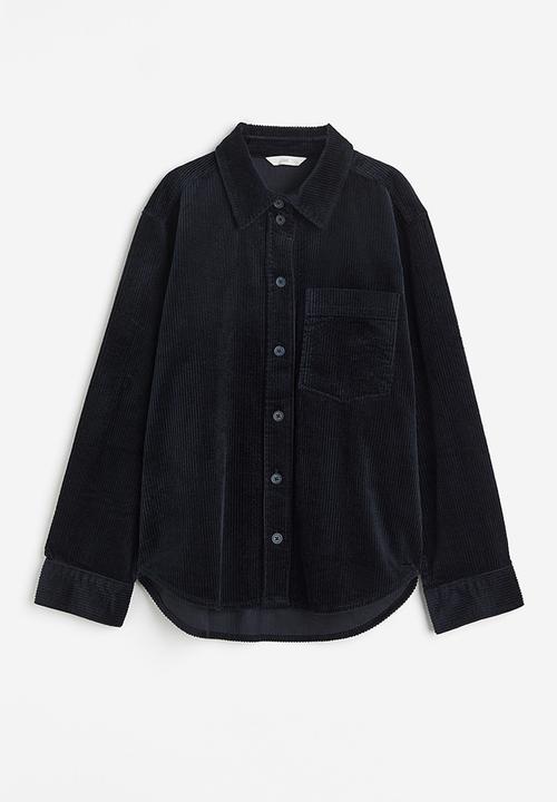 H&M - Corduroy shirt - navy blue