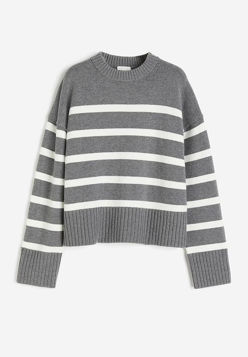 H&M - Loose-fit jumper - grey, multi