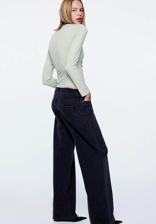 H&M - Long-sleeved jersey top - green