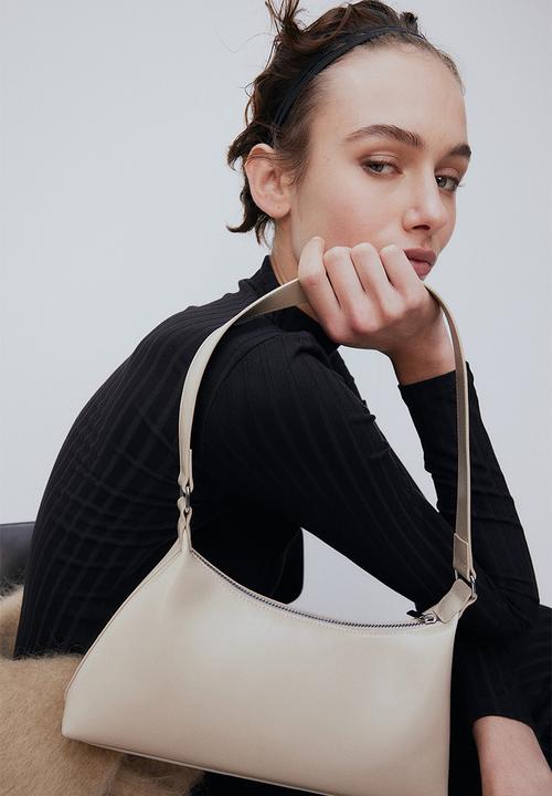 H&M - Ribbed turtleneck top - black