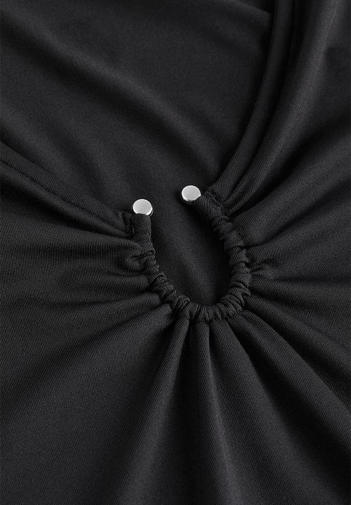 H&M - Buckle-detail top - black