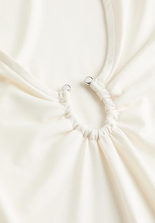 H&M - Buckle-detail top - cream
