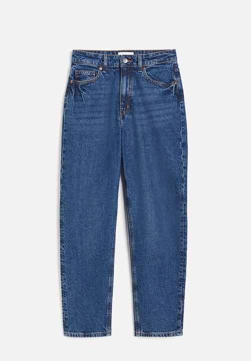 H&M - Slim mom high ankle jeans - denim blue