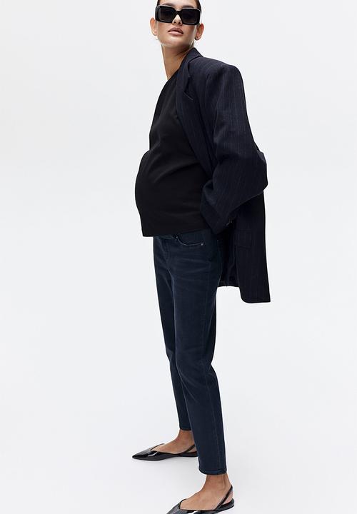 H&M - Mama slim low ankle jeans - blue