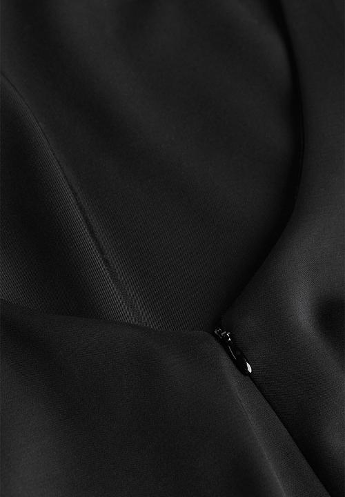 H&M - Open-back satin dress - black