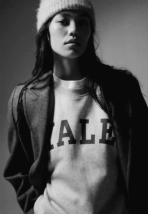 H&M - Motif-detail sweatshirt - grey