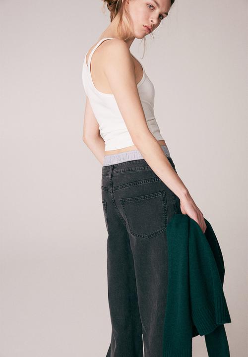 H&M - Baggy regular jeans - black