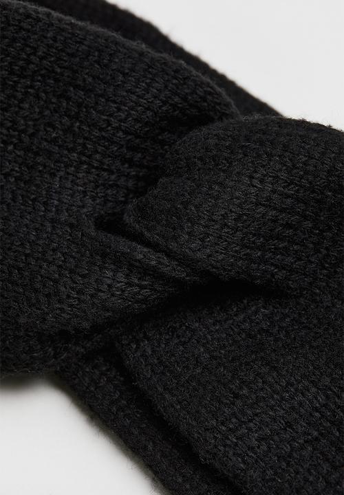 H&M - Knitted headband - black