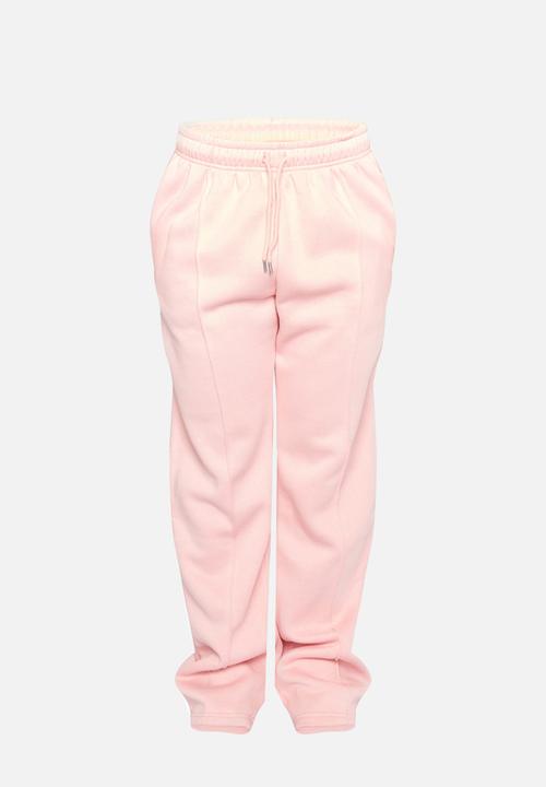 PrettyLittleThing - Pink Basic Wide Leg Joggers - Pink