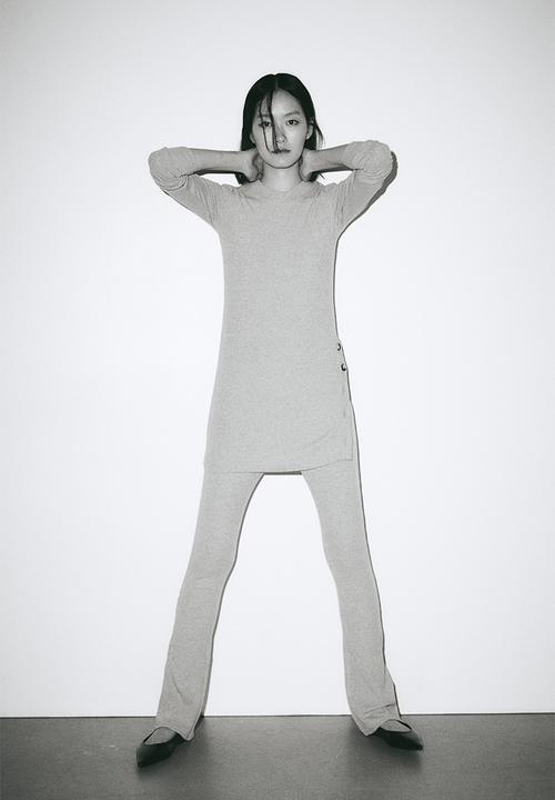 H&M - Mama before & after ribbed trousers - beige