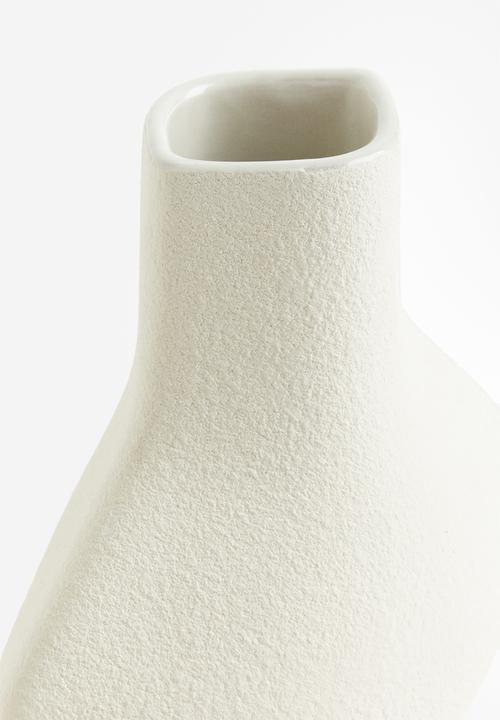H&M - Stoneware vase - white