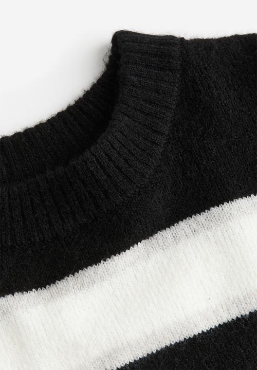 H&M - Jumper - black striped