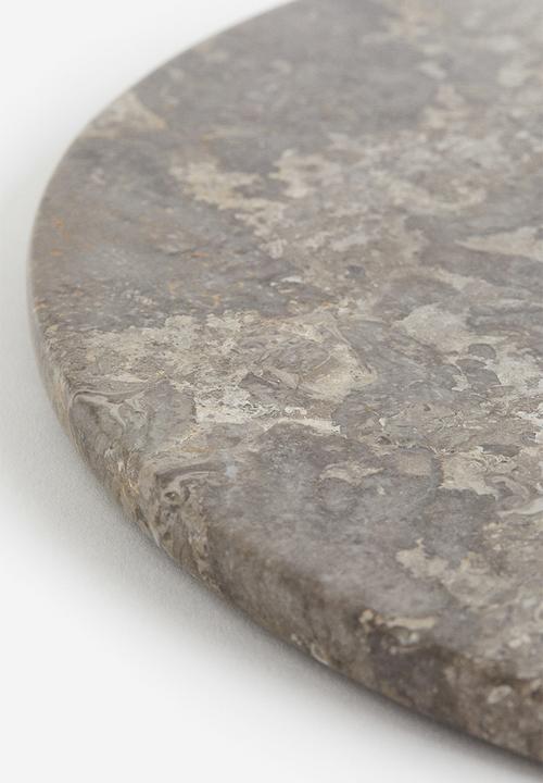H&M - Round marble serving tray - grey