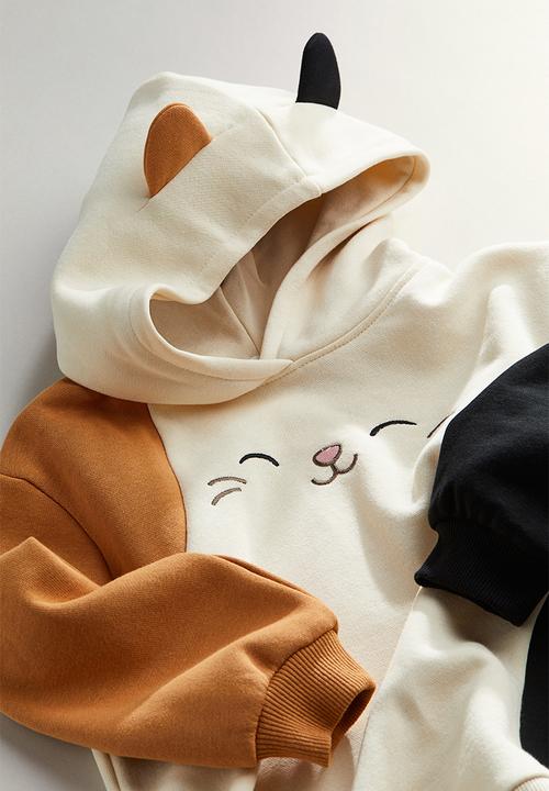 H&M - Appliquéd oversized hoodie - Cream Squishmallows
