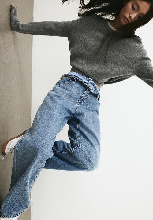H&M - Wide high jeans - blue