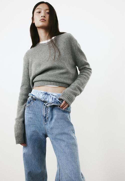 H&M - Wide high jeans - blue