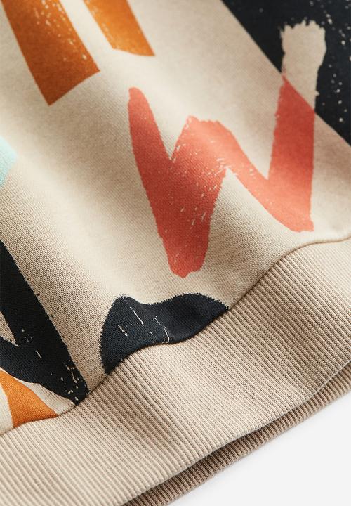 H&M - Sweatshirt - light beige patterned