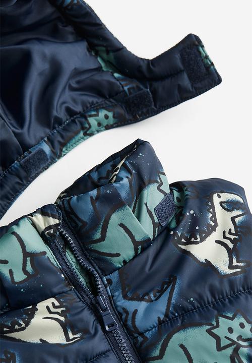 H&M - Hooded puffer gilet - blue