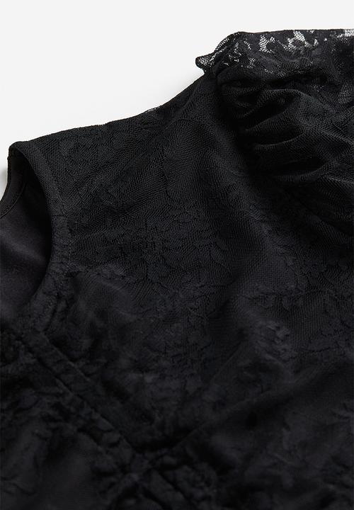H&M - Gathered bodycon dress - black
