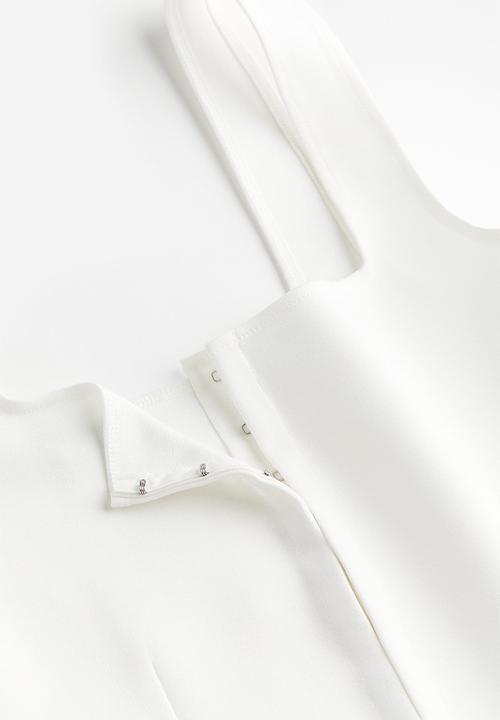 H&M - Square-neck vest top - white