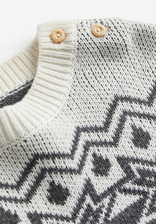 H&M - Jacquard-knit jumper - grey