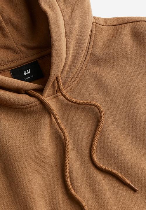H&M - Loose fit hoodie - brown