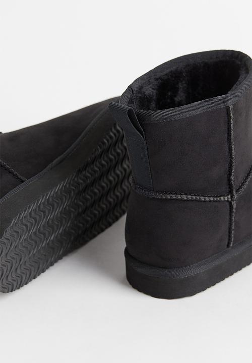 H&M - Warm-lined slip-on boots - black