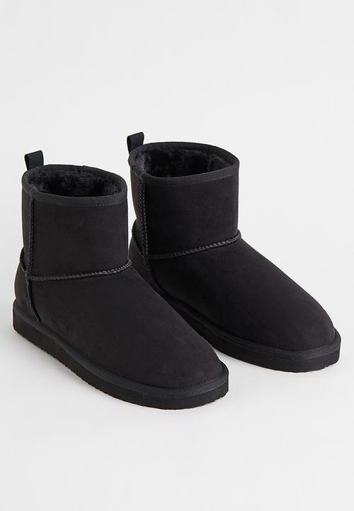 H&M - Warm-lined slip-on boots - black