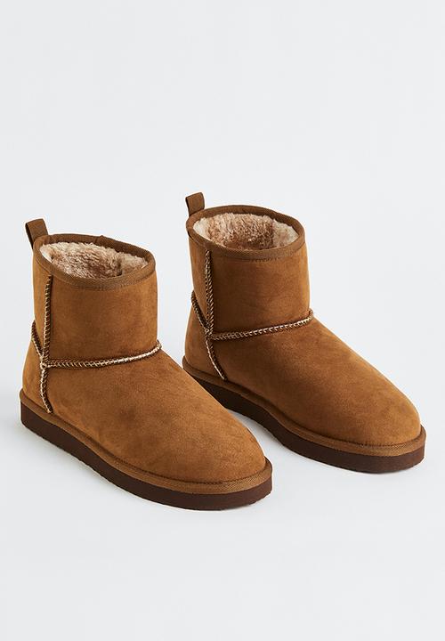 H&M - Warm-lined slip-on boots - brown