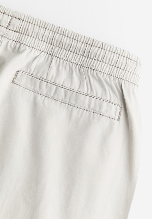 H&M - Low-waisted pull-on trousers - light grey