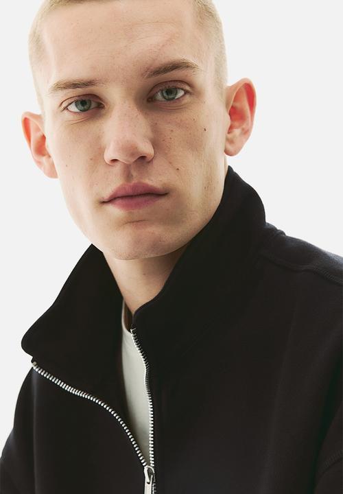 H&M - Thermolite® loose fit zip-top sweatshirt - black