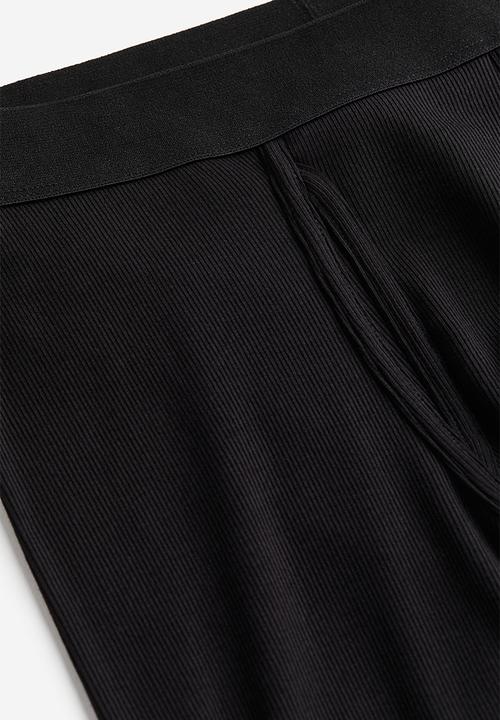 H&M - Ribbed longjohns - black