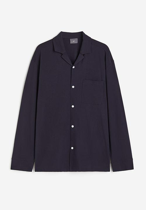 H&M - Relaxed fit cotton jersey pyjamas - blue