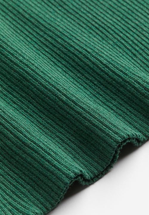 H&M - Rib-knit dress - green