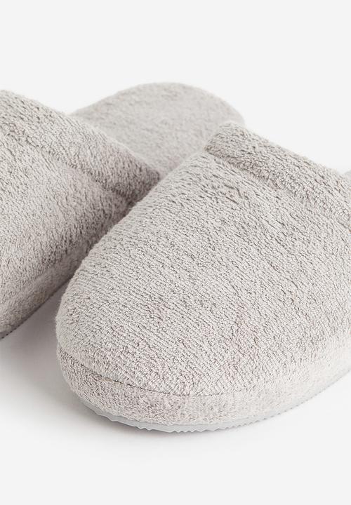 H&M - Terry slippers - light grey