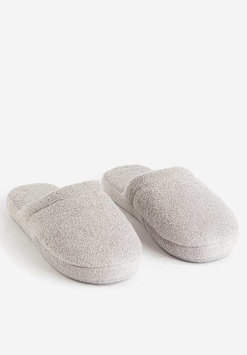 H&M - Terry slippers - light grey