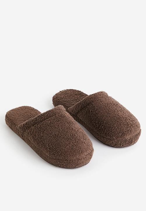 H&M - Terry slippers - dark beige