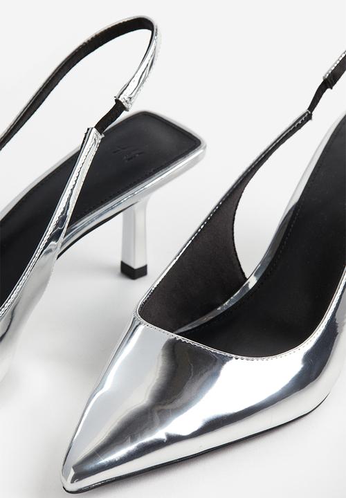 H&M - Pointed slingbacks - silver-coloured 