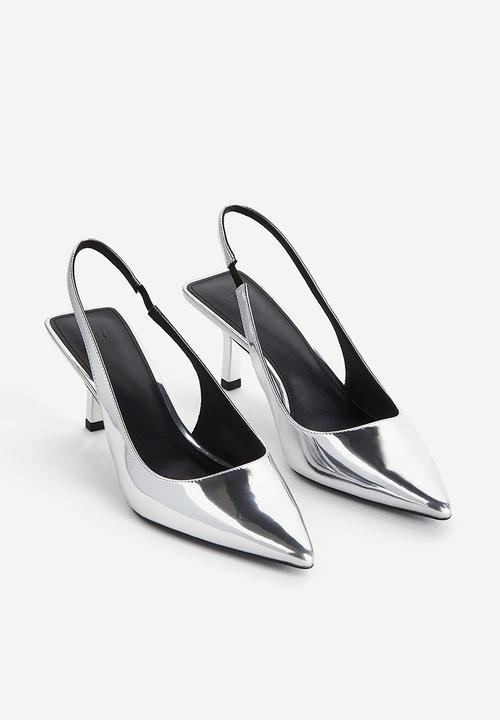 H&M - Pointed slingbacks - silver-coloured 