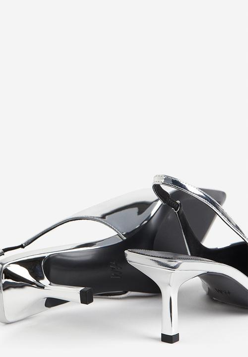 H&M - Pointed slingbacks - silver-coloured 