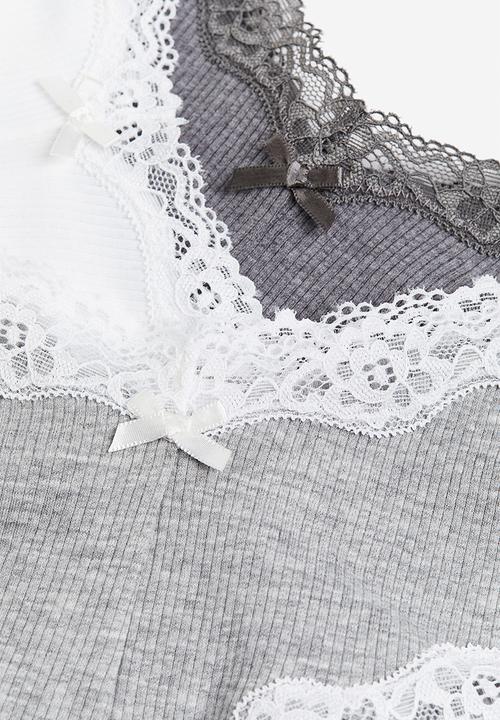 H&M - 3-pack hipster briefs - light grey marl/white